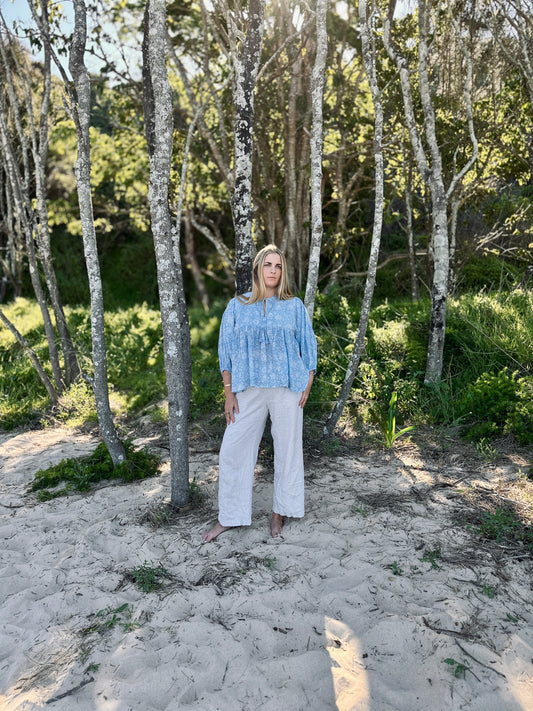 Mehek Blouse - Blue Lagoon