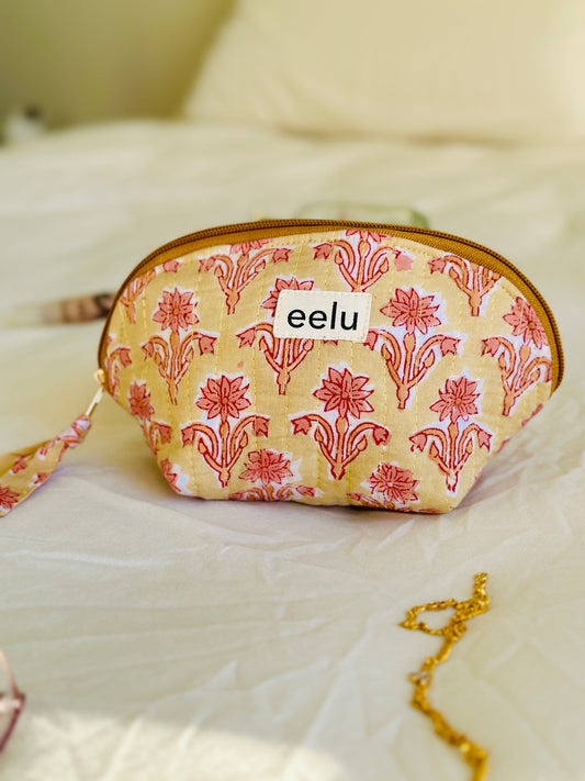 Tara Petite Pouch | Buttercream Cotton Mini Case