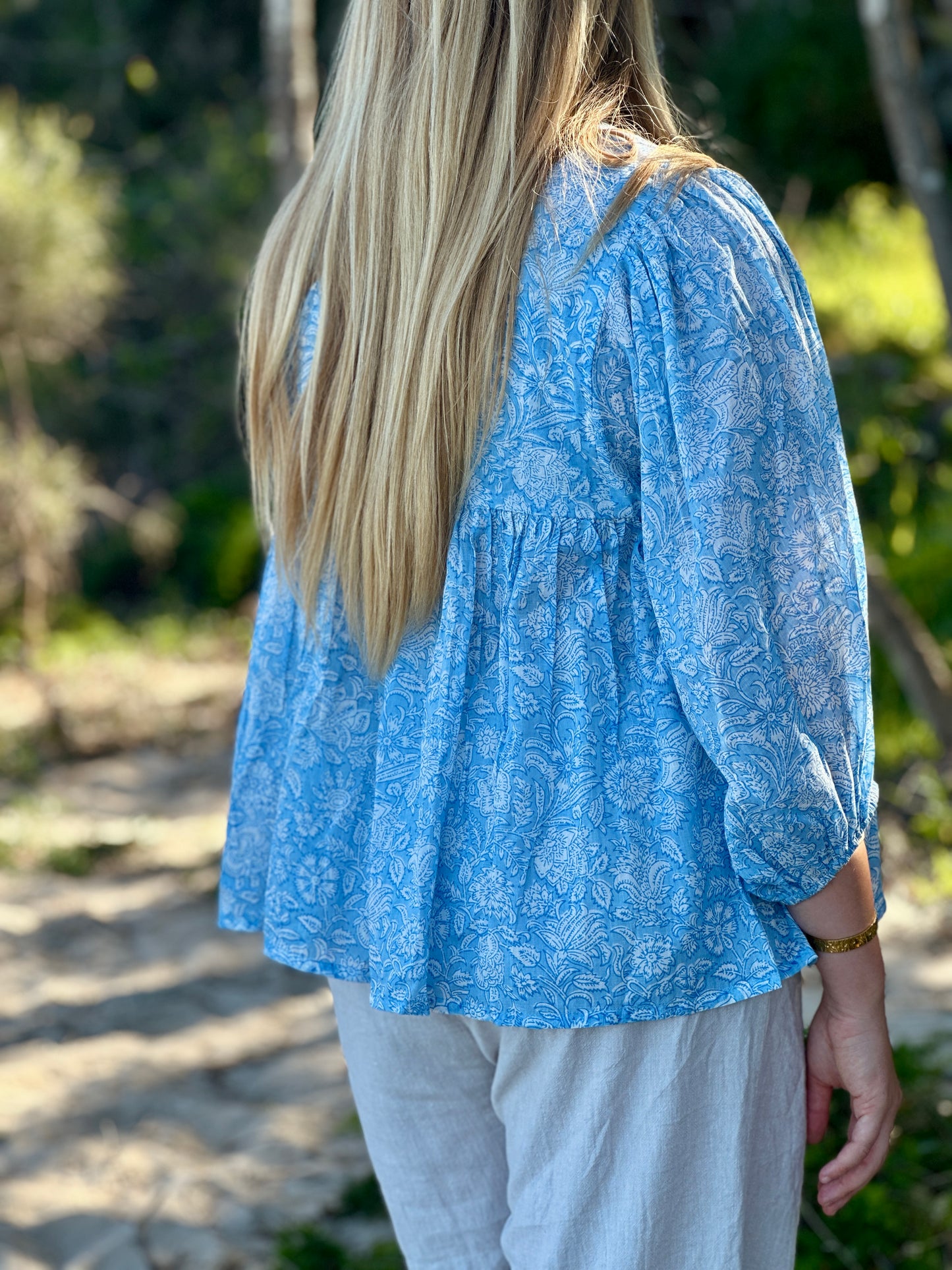 Mehek Blouse - Blue Lagoon