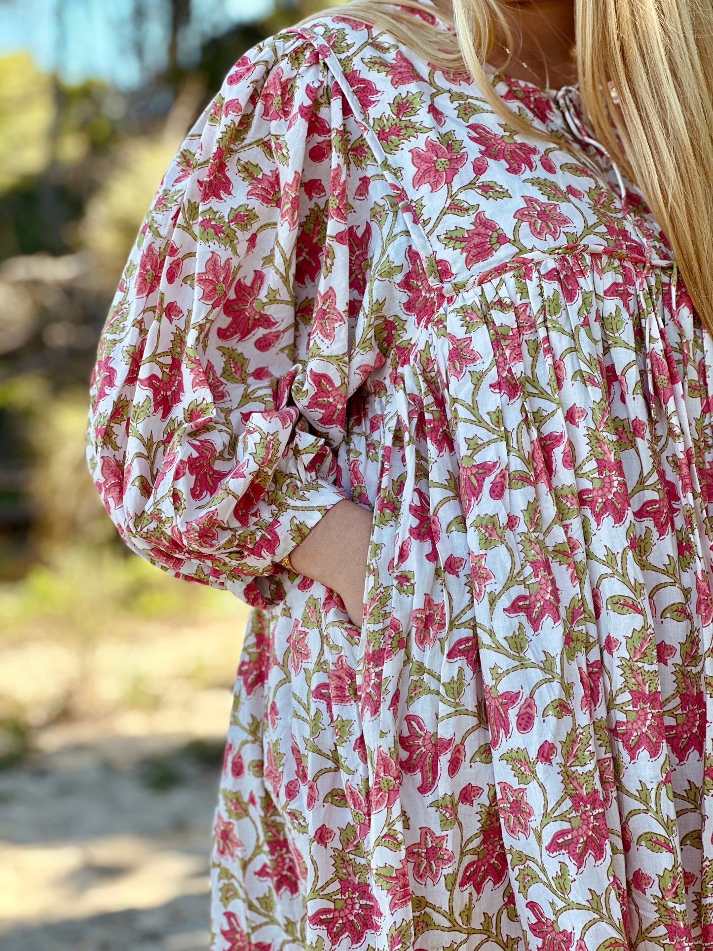 Rutoo Mini Dress - Rosewood Garden | Petite Friendly