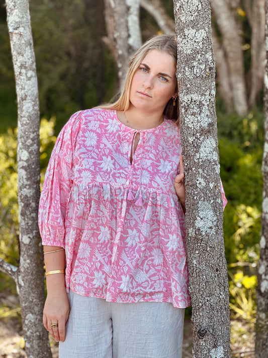 Mehek Blouse - Pink Blush