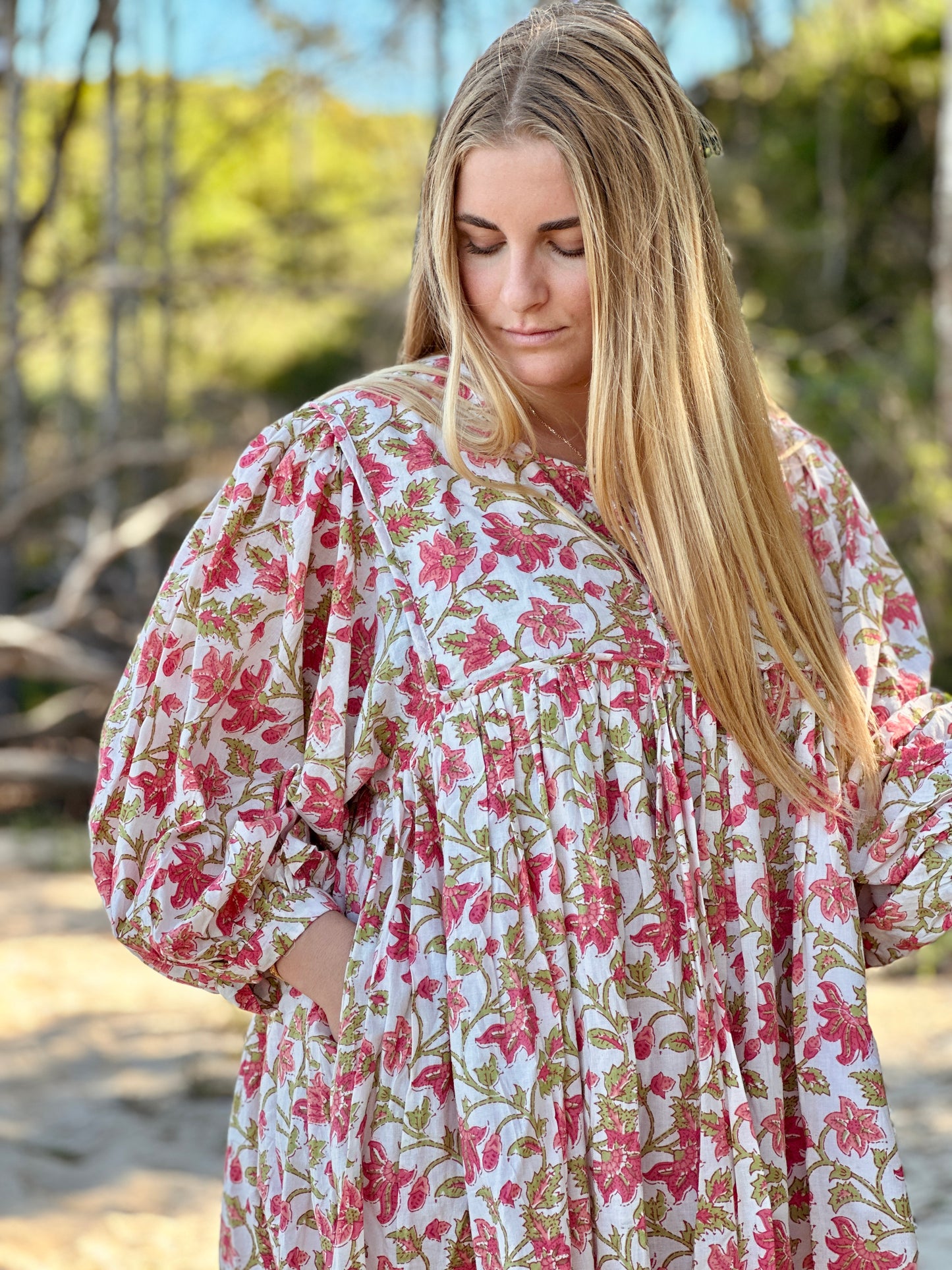 Rutoo Mini Dress - Rosewood Garden | Petite Friendly