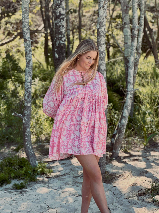 Sitaraa Mini Dress - Blush Pink