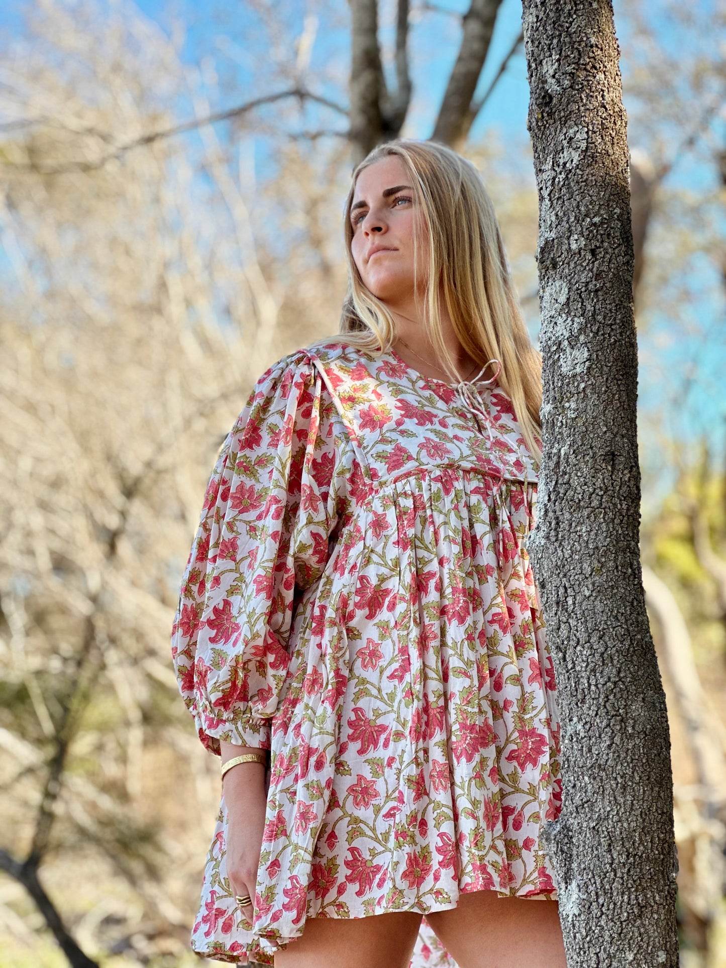 Rutoo Mini Dress - Rosewood Garden | Petite Friendly