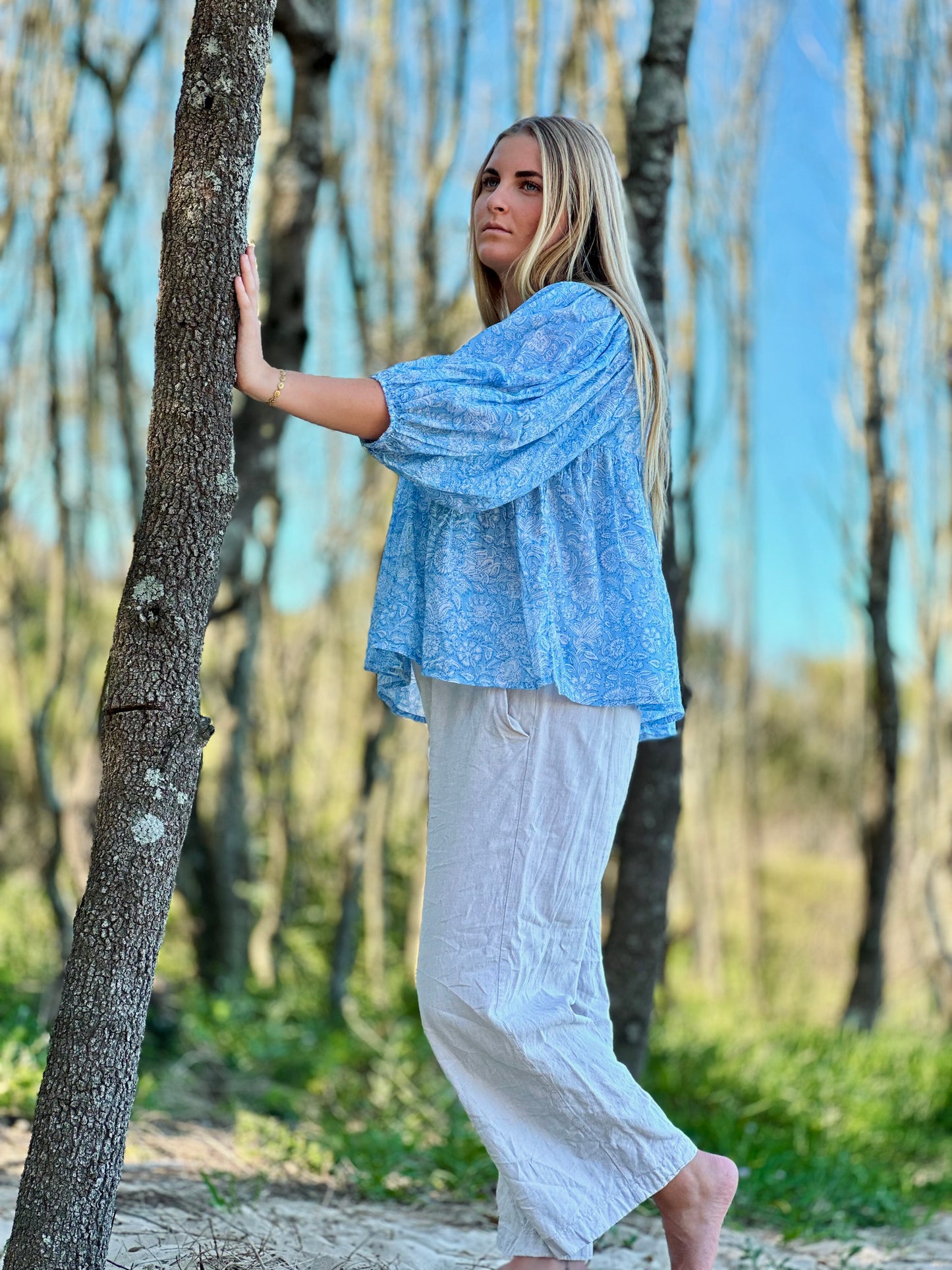 Mehek Blouse - Blue Lagoon