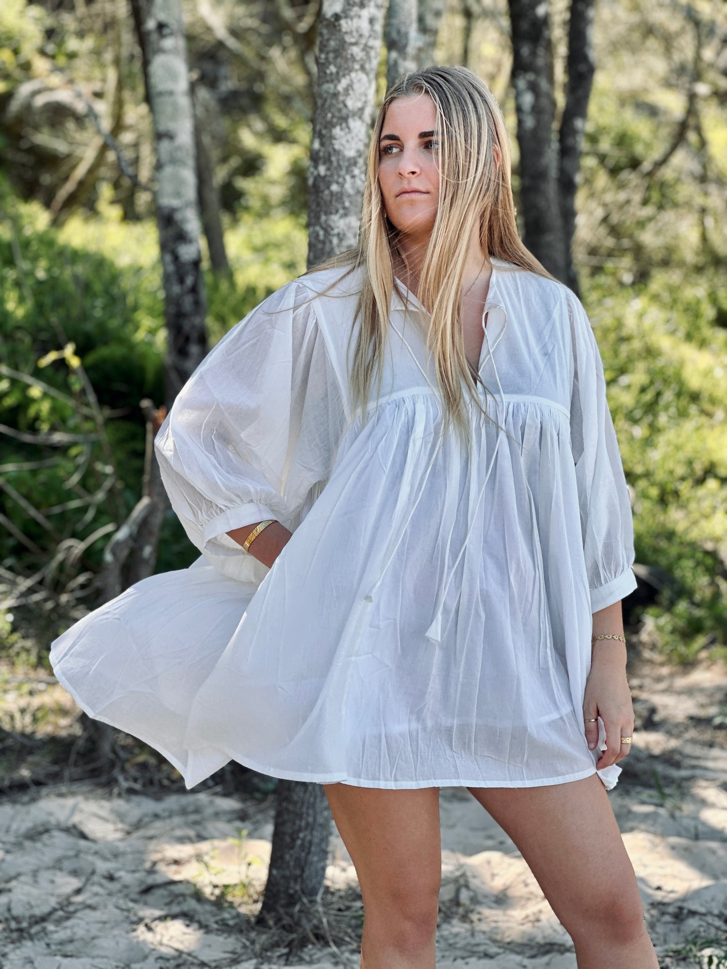 Sitaraa Mini Dress - Divine White