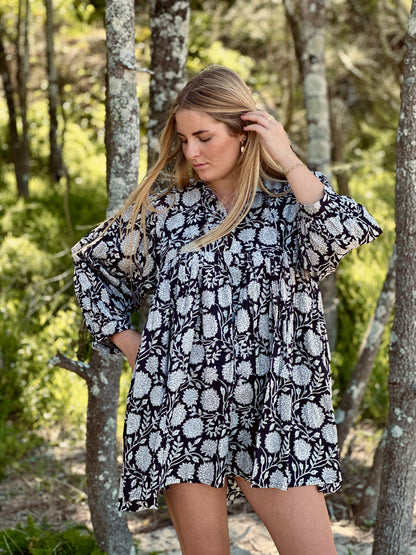 Sitaraa Mini Dress - Midnight Black