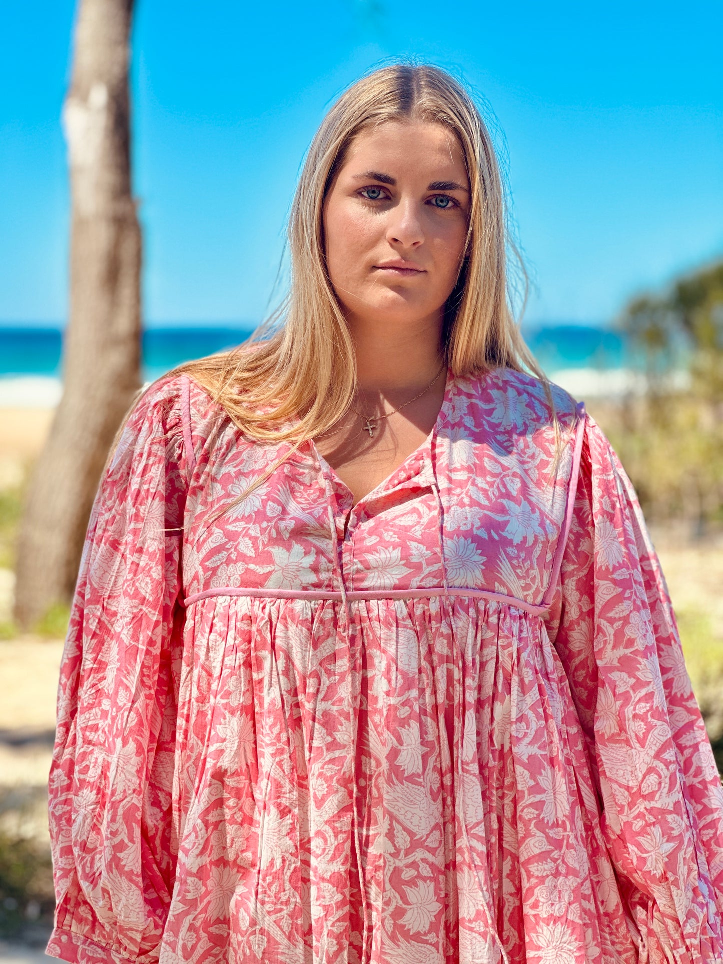 Bagh Midi Dress - Blush Pink