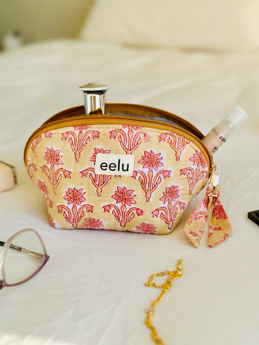 Tara Petite Pouch | Buttercream Cotton Mini Case