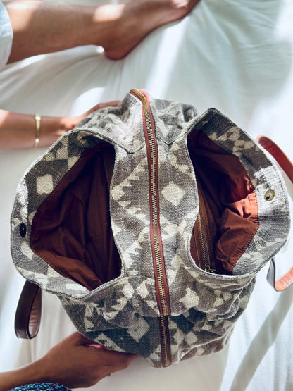 Maya Hand Printed Weekend Bag