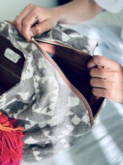 Maya Hand Printed Weekend Bag