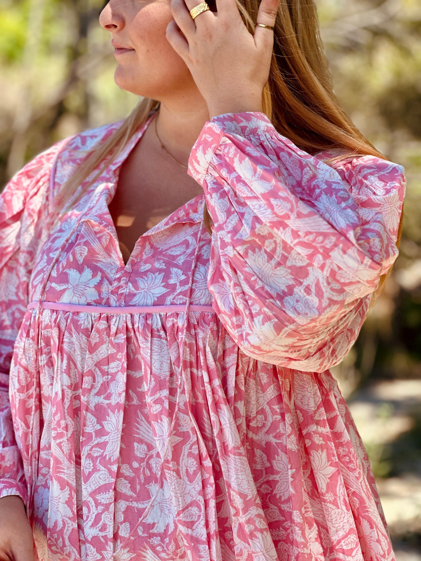Bagh Midi Dress - Blush Pink