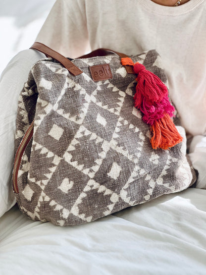 Maya Hand Printed Weekend Bag