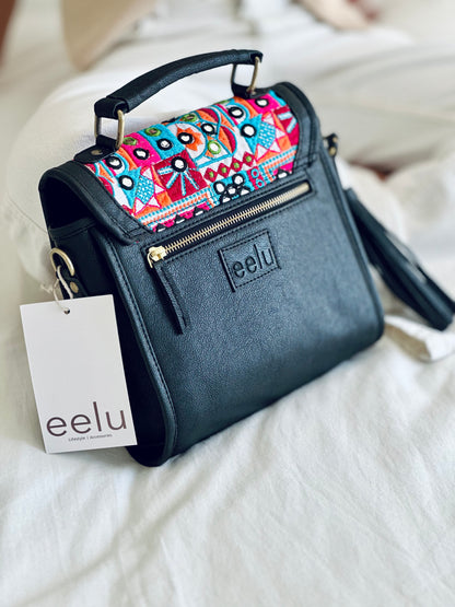 Siya Hand Woven Sling Bag- Mirror Work