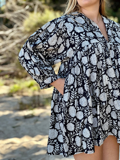 Sitaraa Mini Dress - Midnight Black