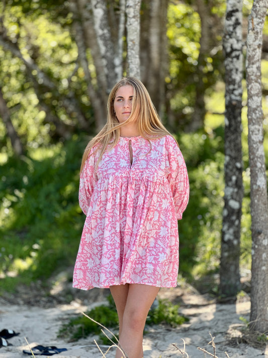 Sitaraa Mini Dress - Blush Pink